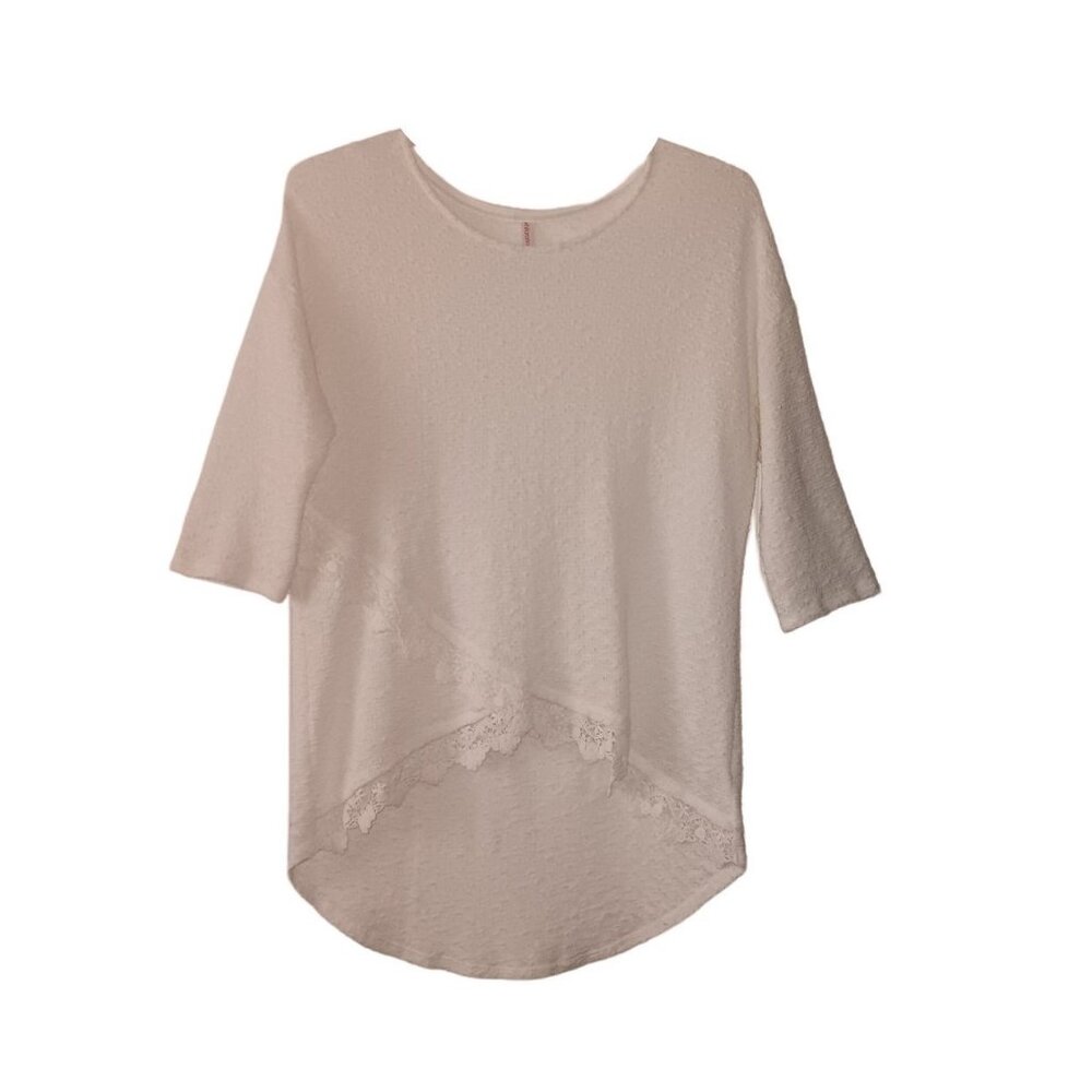 Women Xhilaration Cream Knitted Sweater- Size L